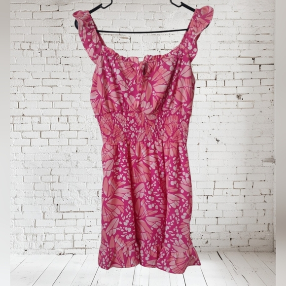 Lily Rose Smocked Waist Skater Dress Juniors Size Large NWT - Picture 1 of 6